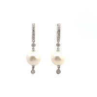 Orecchini Coscia Perle Donna in Oro bianco Perla 10 Ct EAFW479 - EAFW479